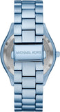 Michael Kors Slim Runway Blue Dial Blue Steel Strap Watch For Women - MK4548 Authentic Buy Shop Now
