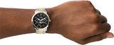 Fossil Neutra Moonphase Multifunction Black Dial Two Tone Steel Strap Watch for Men - FS5906 Authentic Buy Shop Now