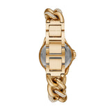 Michael Kors Camille Chronograph Silver Dial Gold Steel Strap Watch for Women - MK6842 Authentic Buy Shop Now