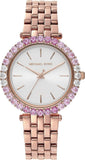 Michael Kors Darci Pave Silver Dial Rose Gold Steel Strap Watch For Women - MK4517 Authentic Buy Shop Now