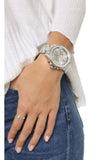 Michael Kors Wren Chronograph Crystals Silver Dial Silver Steel Strap Watch For Women - MK6317 Authentic Buy Shop Now