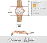 Michael Kors Mini Everest Crystals White Dial Brown Leather Strap Watch for Women - MK4719 Authentic Buy Shop Now