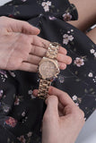 Guess Eclipse Rose Gold Dial Rose Gold Steel Strap Watch for Women - GW0314L3 Authentic Buy Shop Now
