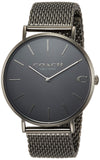 Coach Charles Black Dial Grey Mesh Bracelet Watch for Men - 14602145 Authentic Buy Shop Now