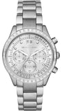Michael Kors Brinkley Diamonds Silver Dial Silver Steel Strap Watch for Women - MK6186 Authentic Buy Shop Now