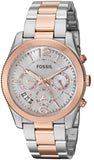 Fossil Perfect Boyfriend Mother of Pearl Dial Two Tone Steel Strap Watch for Women - ES4135 Authentic Buy Shop Now