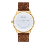 Movado Heritage Celestograf Navy Blue Dial Brown Leather Strap Watch For Women - 3650010 Authentic Buy Shop Now