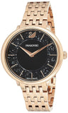 Swarovski Crystalline Chic Analog Black Dial Rose Gold Steel Strap Watch for Women - 5544587 Authentic Buy Shop Now