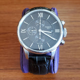 Tissot T Classic Chemin Des Tourelles Chronograph Black Dial Black Leather Strap Watch For Men - T099.427.16.058.00 Authentic Buy Shop Now