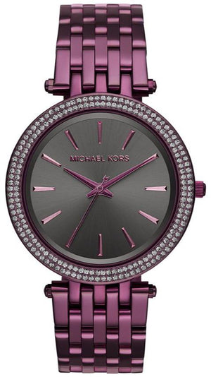 Michael Kors Darci Black Dial Purple Steel Strap Watch for Women - MK3554 Authentic Buy Shop Now