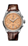 Breitling Premier B01 Chronograph 42 Beige Dial Brown Leather Strap Watch for Men - AB0145331K1P1 Authentic Buy Shop Now