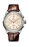 Breitling Premier B01 Chronograph 42 White Dial Brown Leather Strap Watch for Men - AB0145211G1P1 Authentic Buy Shop Now