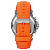 Michael Kors Dylan Chronograph Grey Dial Orange Rubber Strap Watch for Men - MK8296 Authentic Buy Shop Now