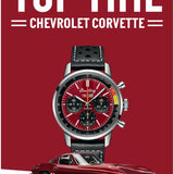 Breitling Top Time B01 Chevrolet Corvette Red Dial Black Leather Strap Watch for Men - AB01761A1K1X1 Authentic Buy Shop Now