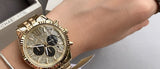 Michael Kors Lexington Crystals Gold Dial Gold Steel Strap Watch for Men - MK8494 Authentic Buy Shop Now