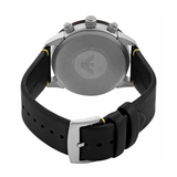 Emporio Armani Mario Chronograph Black Dial Black Leather Strap Watch For Men - AR11325 Authentic Buy Shop Now