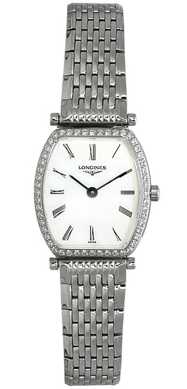 Longines La Grande Classique de Longines Tonneau 22 Diamond Watch for Women - L4.288.0.11.6 Authentic Buy Shop Now
