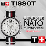 Tissot T Sport Quickster Chronograph NATO Watch For Men - T095.417.17.037.01 Authentic Buy Shop Now