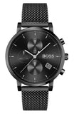 Hugo Boss Integrity Black Dial Black Mesh Bracelet Watch for Men - 1513813 Authentic Buy Shop Now
