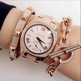 Michael Kors Bryn Rose Gold Dial Two Tone Steel Strap Watch for Women - MK6135 Authentic Buy Shop Now