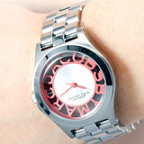 Marc Jacobs Henry Silver Dial Silver Steel Strap Watch for Women - MBM3294 Authentic Buy Shop Now
