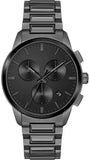 Hugo Boss Dapper Chronograph Black Dial Black Steel Strap Watch For Men - 1513929 Authentic Buy Shop Now