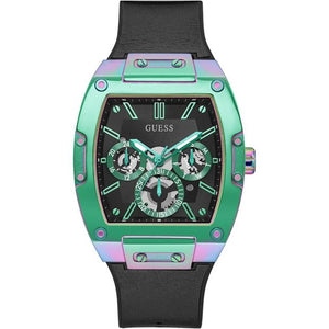 Guess Phoenix Multifunction Black Dial Black Rubber Strap Watch for Men - GW0202G5 Authentic Buy Shop Now