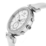 Swarovski Era Journey Silver Dial White Leather Strap Watch for Women - 5295346 Authentic Buy Shop Now
