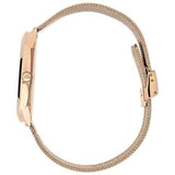 Calvin Klein Minimal Black Dial Rose Gold Mesh Bracelet Watch for Men - K3M2162Y Authentic Buy Shop Now