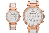 Michael Kors Parker White Dial Two Tone Steel Strap Watch for Women - MK5774 Authentic Buy Shop Now