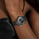 Guess Rumour Quartz Black Dial Silver Steel Strap Watch For Women - GW0613L1 Authentic Buy Shop Now
