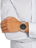 Emporio Armani Kappa Black Dial Silver Steel Strap Watch For Men - AR11152 Authentic Buy Shop Now