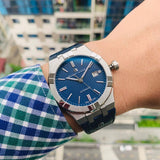 Maurice Lacroix Aikon Automatic Blue Dial Blue Rubber Strap Watch for Men - AI11808-SS000B-430-4 Authentic Buy Shop Now