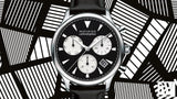Movado Heritage Chronograph Black Dial Black Leather Strap Watch for Men - 3650005 Authentic Buy Shop Now