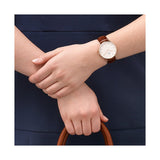Daniel Wellington Classic St. Mawes White Dial Brown Leather Strap Watch for Men - DW00100035 Authentic Buy Shop Now