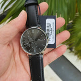 Tommy Hilfiger Brooklyn Black Dial Black Leather Strap Watch for Men - 1791509 Authentic Buy Shop Now