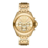 Michael Kors Wren Chronograph Gold Dial Gold Steel Strap Watch for Women - MK6952 Authentic Buy Shop Now