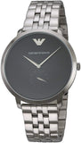 Emporio Armani Classic Quartz Black Dial Silver Steel Strap Watch For Men - AR11161 Authentic Buy Shop Now