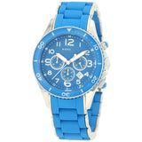 Marc Jacobs Rock Chronograph Blue Dial Blue Silicone Strap Watch for Women - MBM2575 Authentic Buy Shop Now