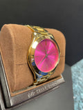 Michael Kors Slim Runway Pink Dial Rose Gold Steel Strap Watch for Women - MK3264 Authentic Buy Shop Now