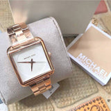 Michael Kors Lake Quartz White Dial Rose Gold Steel Strap Watch For Women - MK3645 Authentic Buy Shop Now