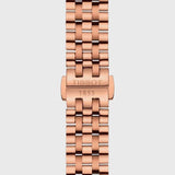 Tissot T Classic Carson Premium White Dial Rose Gold Steel Strap Watch for Women - T122.207.33.031.00 Authentic Buy Shop Now