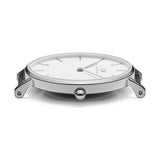 Daniel Wellington Petite Sterling White Dial Silver Mesh Bracelet Watch For Women - DW00100220 Authentic Buy Shop Now