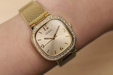 Guess Tapestry Diamonds Gold Dial Gold Mesh Bracelet Watch for Women - GW0354L2 Authentic Buy Shop Now