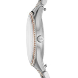 Michael Kors Lauryn Quartz Mother of Pearl White Dial Two Tone Steel Strap Watch For Women - MK4366 Authentic Buy Shop Now
