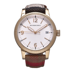 Burberry Utilitarian White Dial Multicolor Leather Strap Watch for Women - BU7853 Authentic Buy Shop Now