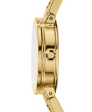 Tory Burch Reva Gold Dial Gold Steel Strap Watch for Women - TBW4025 Authentic Buy Shop Now