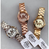 Michael Kors Mini Slim Runway Silver Dial Silver Steel Strap Watch for Women - MK3548 Authentic Buy Shop Now