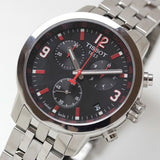Tissot PRC 200 Asian Games Special Edition Black Dial Silver Steel Strap Watch For Men - T055.417.11.057.01 Authentic Buy Shop Now