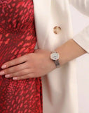 Emporio Armani Modern Slim Analog Mother of Pearl Dial Two Tone Steel Strap Watch For Women - AR11157 Authentic Buy Shop Now